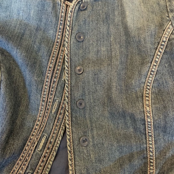 Gap puff sleeve denim jacket size 6 - Picture 4 of 7